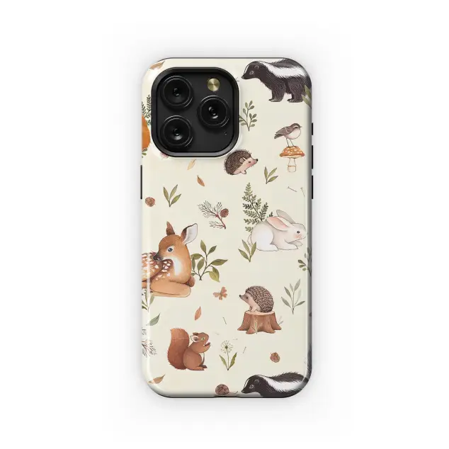 Samsung Galaxy Note 20 Ultra Whimsical Woodland Friends Watercolor Pattern Phone Case