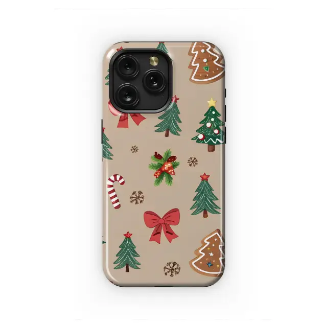 Samsung Galaxy Note 20 Festive Gingerbread Man Christmas Tree Pattern Mini S S Phone Case