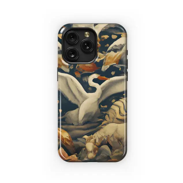 Samsung Galaxy Note 9 Japanese cranes and tigers painting Phone Case
