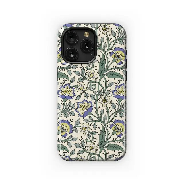 Samsung Galaxy S10 Lite Classic Blue Yellow Floral Print Phone Case