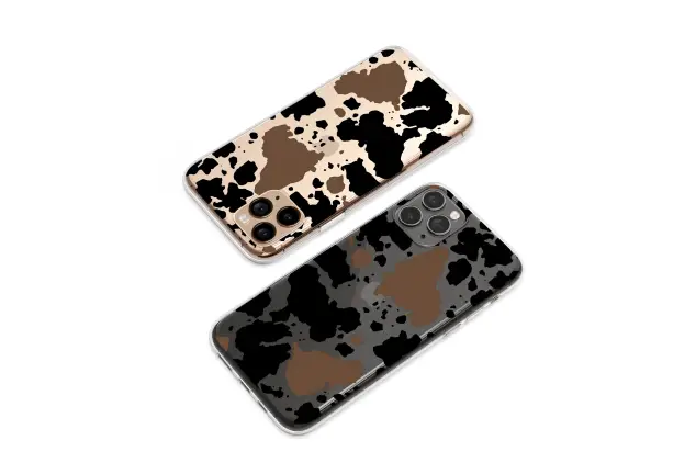 Samsung Galaxy S10 Lite Clear Mocha Spots Organic Abstract Art Phone Case