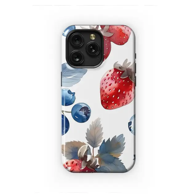 Samsung Galaxy S10e Sweet Berries in a Blue Haze Phone Case