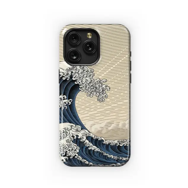 Samsung Galaxy S20 5G Japanese Woodcut Style Wave Phone Case