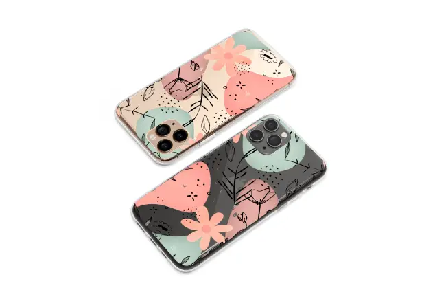 Samsung Galaxy S20 FE 2022 Clear Abstract Blooms Floating in Night Phone Case