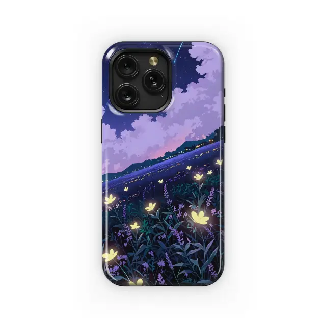 Samsung Galaxy S20 FE 2022 Night Sky Meadow Flowers Phone Case
