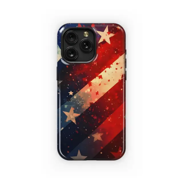 Samsung Galaxy S20 FE 2022 Patriotic Starry Stripes Design Phone Case