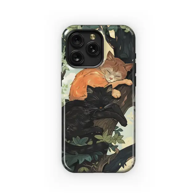 Samsung Galaxy S20 FE 2022 Sleepy Treetop Cats Phone Case