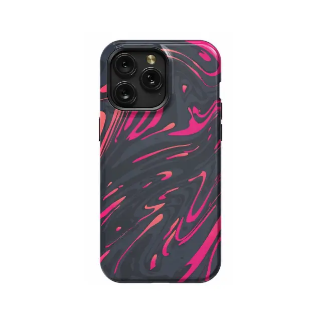 Samsung Galaxy S20 FE 2022 Topographic Map Marble Ombre Black Pink and Phone Case
