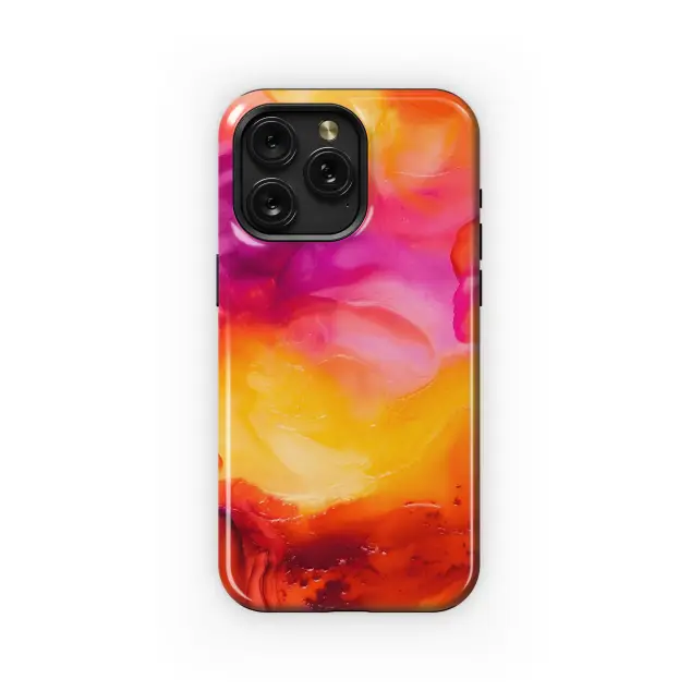 Samsung Galaxy S20 Plus 5G Abstract Fluid Art Orange Red Purple Phone Case