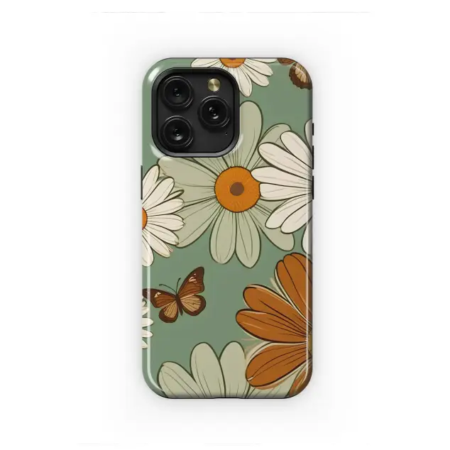 Samsung Galaxy S20 Ultra 5G Groovy Daisy Butterfly Meadow Design Phone Case