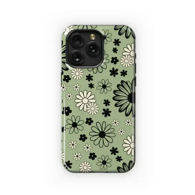 Samsung Galaxy S20 Ultra 5G Groovy Green Daisy Field Phone Case