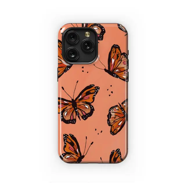 Samsung Galaxy S21 5G Beautiful Cute Butterfly Rainbow Glossy Spring Phone Case
