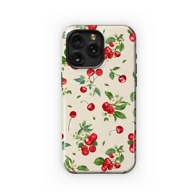 Samsung Galaxy S21 5G Sweet Cherry Orchard Botanical Art Phone Case