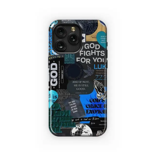 Samsung Galaxy S21 FE Christian Faith Collage Design Phone Case