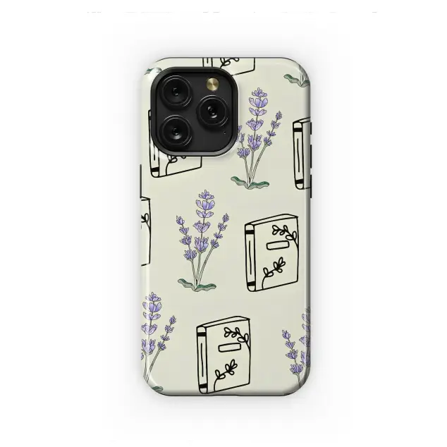 Samsung Galaxy S21 FE Pressed Lavender and Paper Tales Phone Case