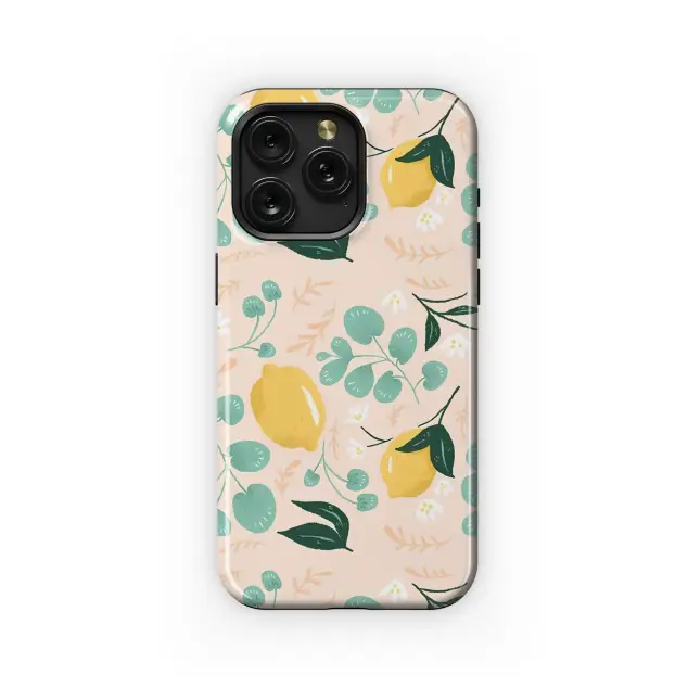 Samsung Galaxy S21 Fan Edition Blush Citrus Grove Botanical Art Phone Case