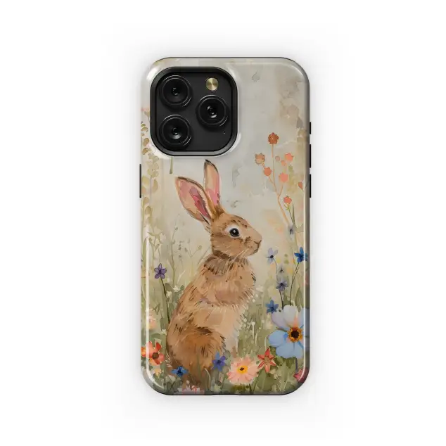 Samsung Galaxy S21 Ultra 5G Bunny in Wildflowers Phone Case