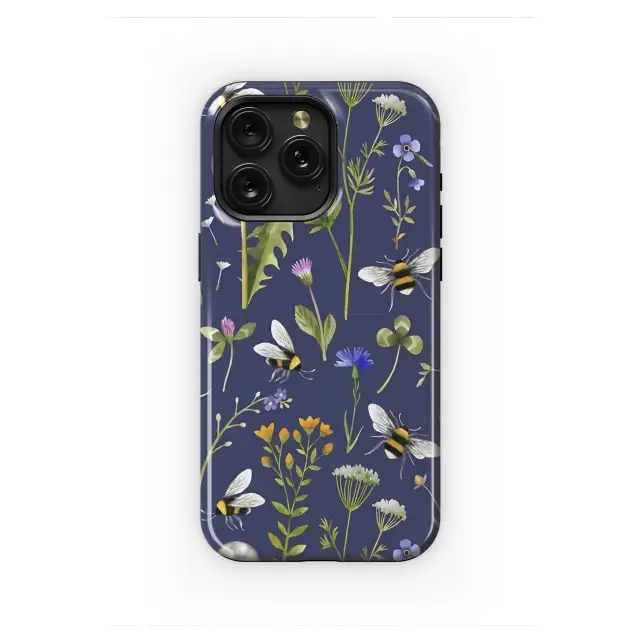 Samsung Galaxy S21 Ultra 5G Wildflower Meadow Bumblebee Dance Phone Case