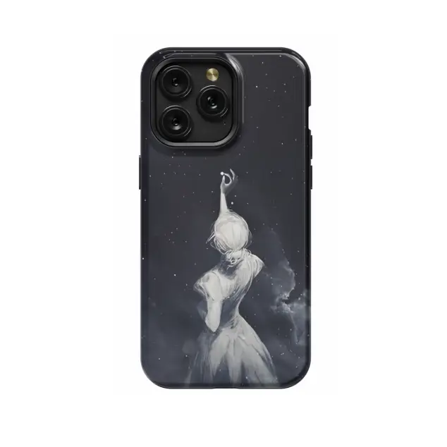 Samsung Galaxy S23 FE Dreamy Celestial Woman Night Sky Phone Case