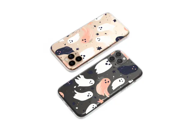 Samsung Galaxy S23 Fan Edition Clear Friendly Phantoms in the Starlight Phone Case