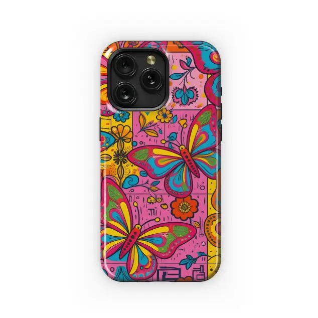 Samsung Galaxy S23 Fan Edition Vibrant Butterfly Garden Phone Case