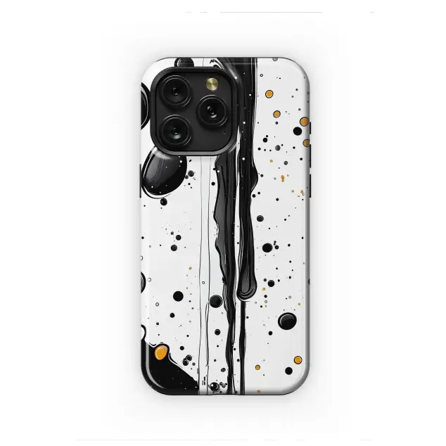 Samsung Galaxy S23 Fan Edition Viscous Void with Golden Stars Phone Case