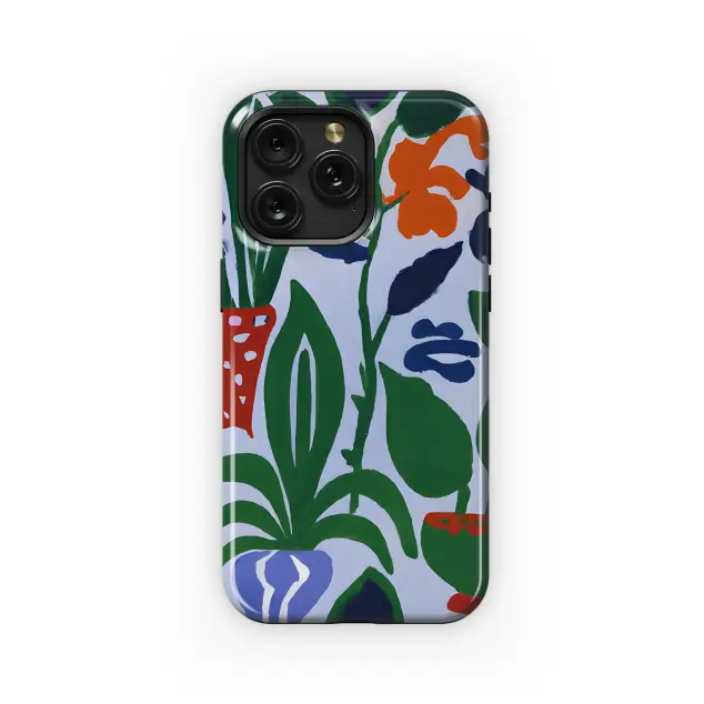 Samsung Galaxy S23 Plus Midcentury Modern Houseplant Gouache Phone Case