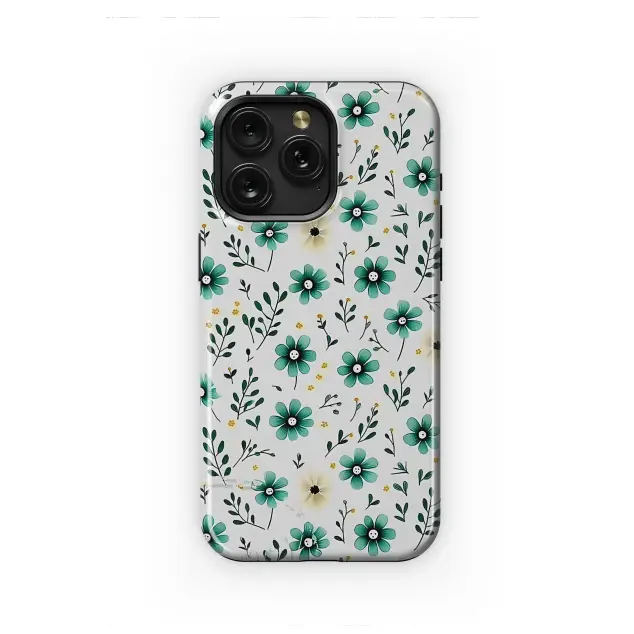 Samsung Galaxy S23 Ultra Enchanted Emerald Meadow Floral Art Phone Case