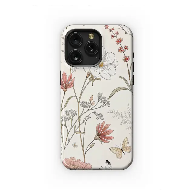 Samsung Galaxy S24 Fan Edition Enchanted Wildflower Meadow Illustration Phone Case