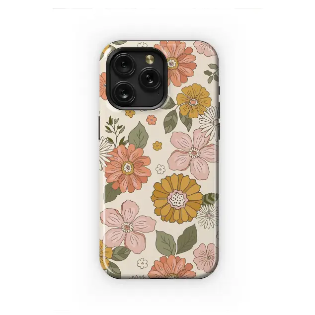 Samsung Galaxy S24 Ultra Groovy s Wildflower Meadow Artwork Phone Case