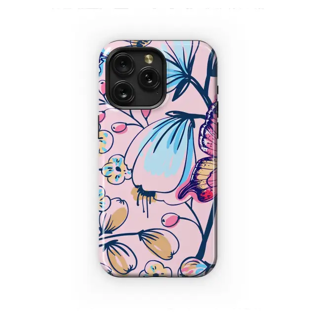 Samsung Galaxy S24 Ultra Pastel Butterfly Garden Dreams Phone Case