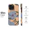 Samsung Galaxy S25 Plus Vintage Periwinkle Peach Floral Garden Phone Case - Image 7