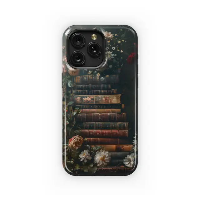 Samsung Galaxy S25 Ultra Book Lover Aesthetic Flower Phone Case