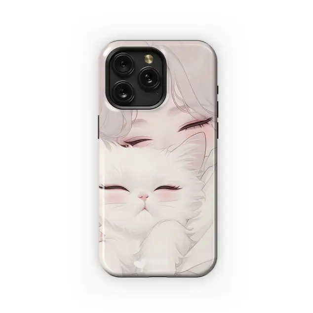 Samsung Galaxy S25 Ultra Girl & Fluffy Cat Dream Phone Case