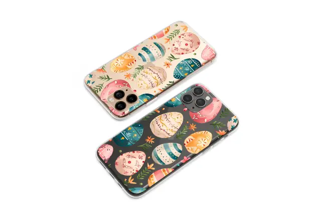 Samsung Galaxy S7 Edge Clear Clear Watercolor Easter Egg Floral Spring Pattern S S Phone Case