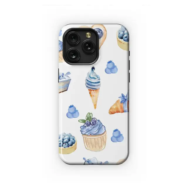 Samsung Galaxy S7 Edge Sweet Blueberry Pastry Celebration Art Phone Case