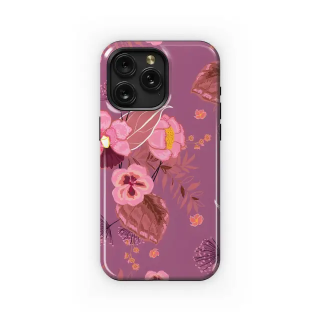 Samsung Galaxy S7 Pink Floral Botanical Garden Design Phone Case