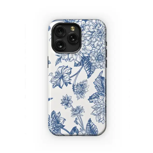 Samsung Galaxy Xcover 4 Autumn Floral Pattern with Flowers Phone Case