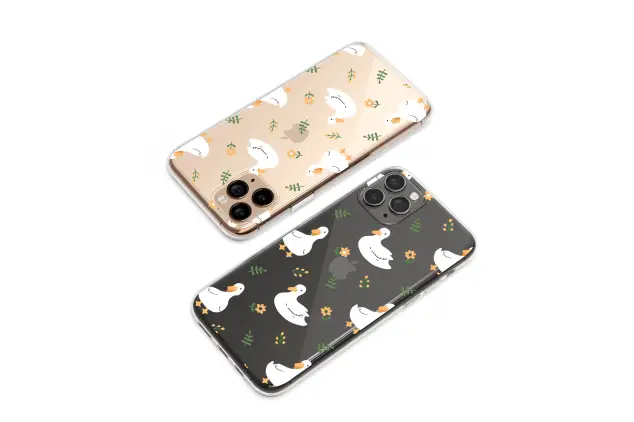 Samsung Galaxy Xcover 4 Clear A Ducks Floral Midnight Wander Phone Case