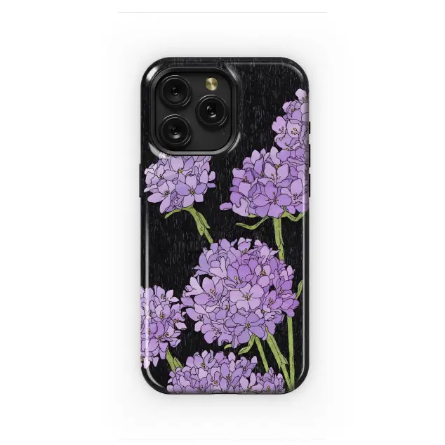 Samsung Galaxy Xcover 4 Lavender Blooms Dark Night Phone Case
