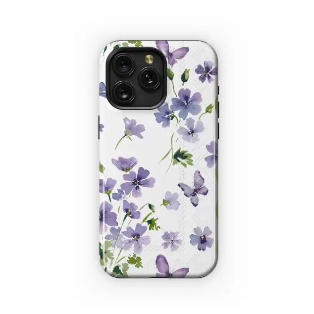 Samsung Galaxy Xcover 4 Lavender Butterflies Bloom Phone Case