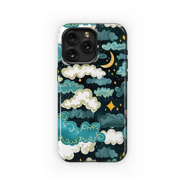 Samsung Galaxy Xcover 4 Midnight Rain and Golden Clouds Phone Case