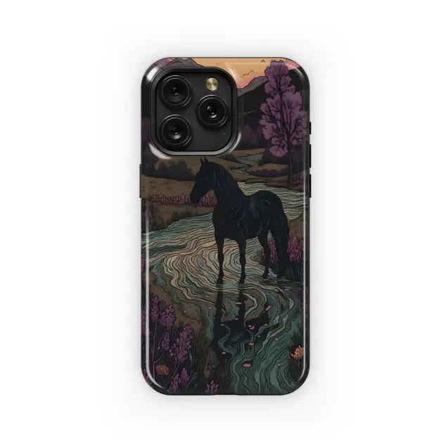 Samsung Galaxy Xcover 4 Mountain Horse Sunset Phone Case