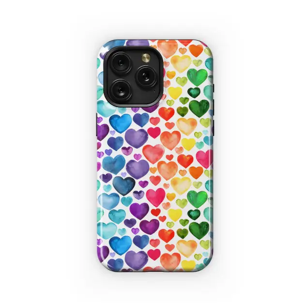 Samsung Galaxy Xcover 4 Watercolor Hearts Phone Case
