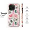 Samsung Galaxy Z Flip4 Abstract Watercolor Pink Coral Floral Pattern Phone Case - Image 6