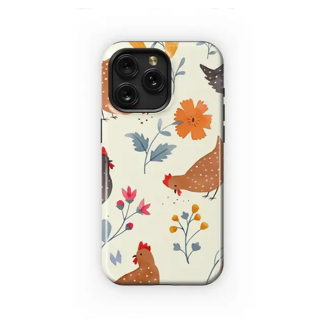Sony Xperia 1 IV Charming Cottagecore Hen and Wildflower Phone Case