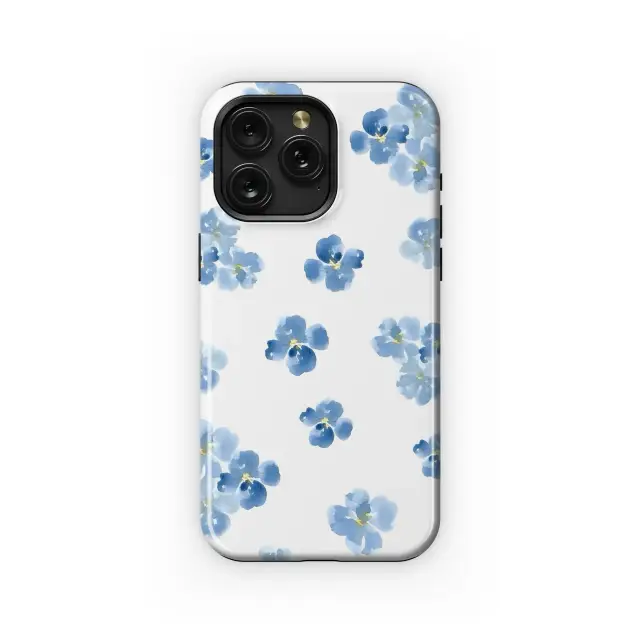 Sony Xperia 10 III Lite Delicate Blue Watercolor Blooms Phone Case