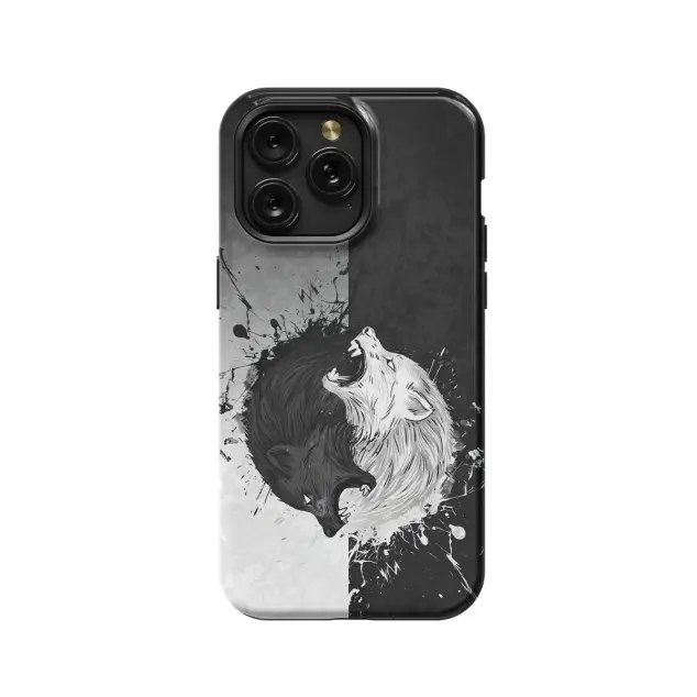 Sony Xperia 10 VI Wolf Black and White Japanese Yin and Phone Case