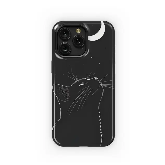 Xiaomi 11 Lite 5G NE Black Cat Dark Celestial Moon Phone Case