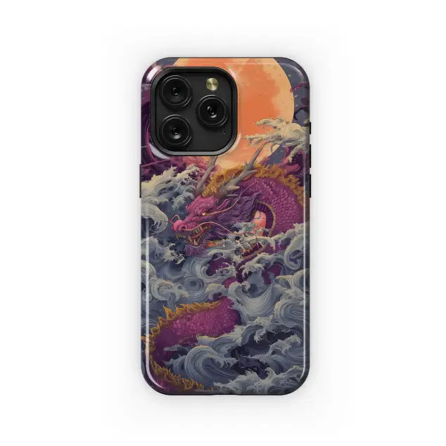 Xiaomi 11 Lite 5G NE Crimson Dragon Waves Phone Case